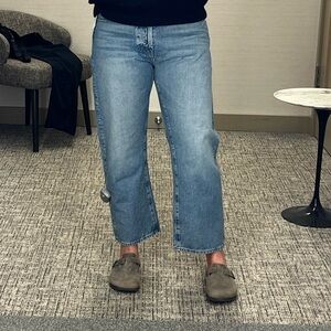 MOTHER barrel leg denim The Ditcher Crop sz 27